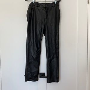 Zara leather pants, size 4, mid rise